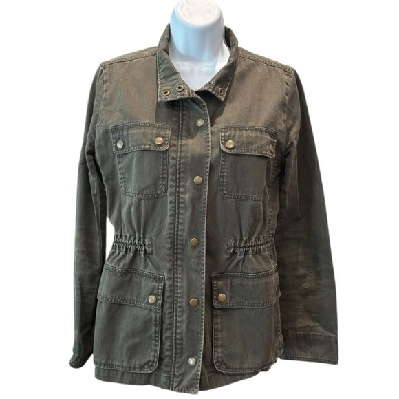 J.Crew Olive Boyfriend Field Jacket Size S –‎ Utilitycore Closet Staple - Picture 1 of 5